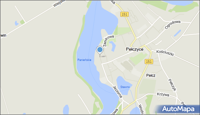 Pełczyce powiat choszczeński, Boczna, mapa Pełczyce powiat choszczeński