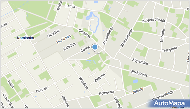 Piaseczno, Borowa, mapa Piaseczno