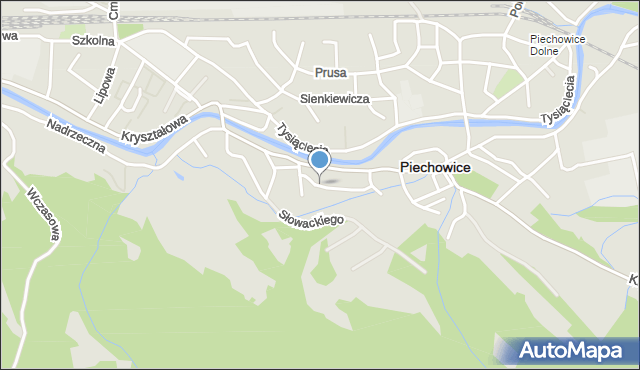 Piechowice powiat karkonoski, Boczna, mapa Piechowice powiat karkonoski