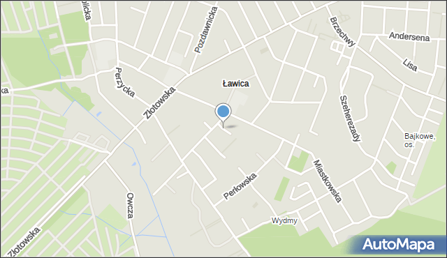 Poznań, Bobolicka, mapa Poznania