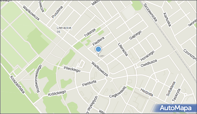 Poznań, Boya-Żeleńskiego Tadeusza, mapa Poznania