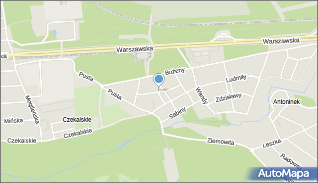Poznań, Bolesławy, mapa Poznania