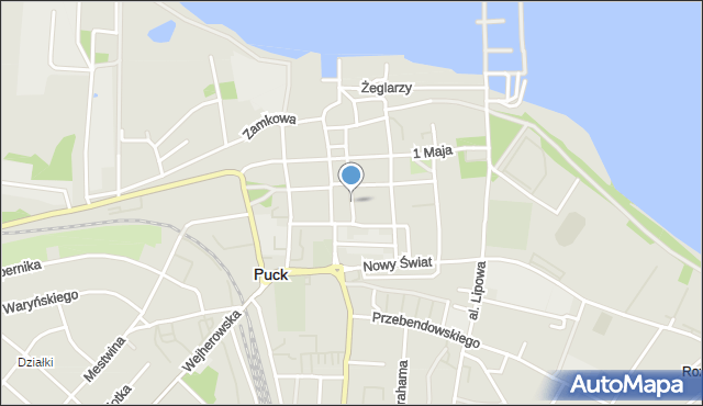 Puck, Bogusława, mapa Puck