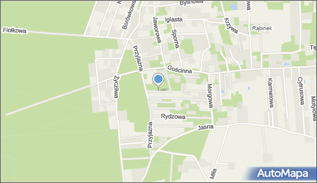 Rąbień AB, Bobrowa, mapa Rąbień AB