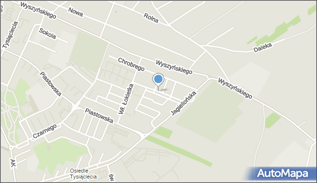Radomsko, Bolesława Krzywoustego, mapa Radomsko