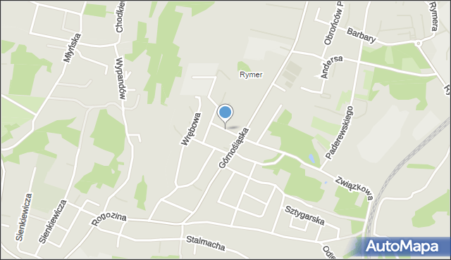 Rybnik, Boczna, mapa Rybnika