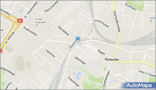 Rzeszów, Borelowskiego-Lelewela Marcina, mapa Rzeszów