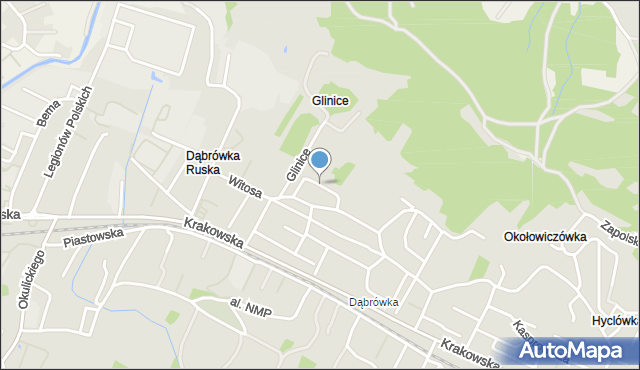 Sanok, Bojko Jakuba, mapa Sanok