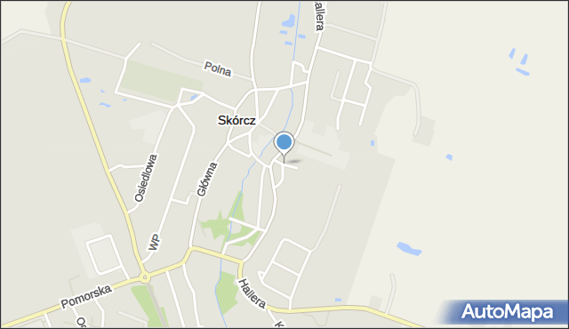 Skórcz, Boczna, mapa Skórcz