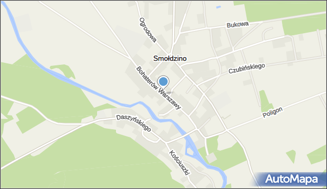 Smołdzino powiat słupski, Bohaterów Warszawy, mapa Smołdzino powiat słupski