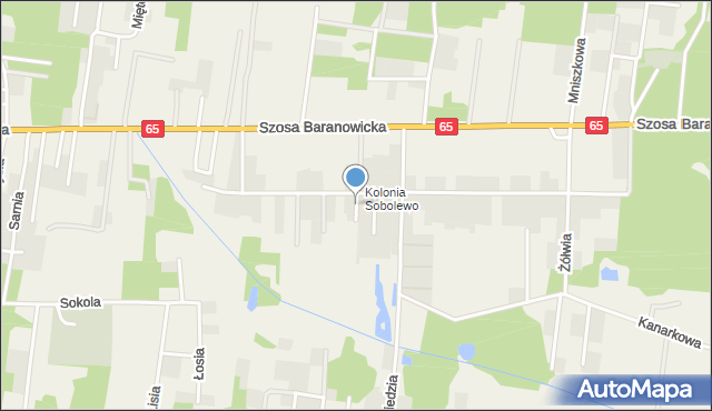 Sobolewo gmina Grabówka, Bobrowa, mapa Sobolewo gmina Grabówka