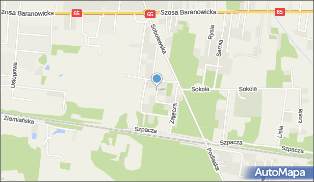 Sobolewo gmina Supraśl, Borsucza, mapa Sobolewo gmina Supraśl