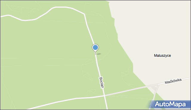 Soborzyce, Bocian, mapa Soborzyce