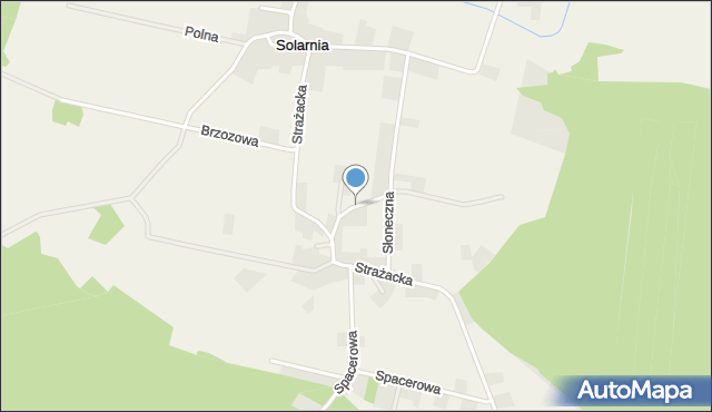 Solarnia gmina Pawonków, Boczna, mapa Solarnia gmina Pawonków