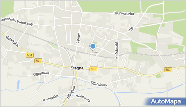 Stegna powiat nowodworski, Boczna, mapa Stegna powiat nowodworski