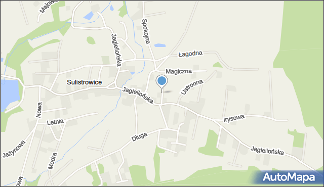 Sulistrowice gmina Sobótka, Boczna, mapa Sulistrowice gmina Sobótka