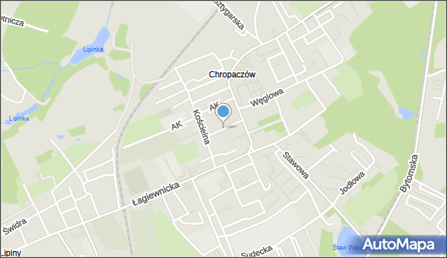 Świętochłowice, Bohaterów Westerplatte, mapa Świętochłowice