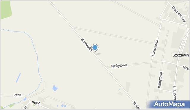 Szczawin gmina Strzelin, Borowska, mapa Szczawin gmina Strzelin