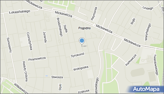 Szczecin, Boya-Żeleńskiego Tadeusza, mapa Szczecina