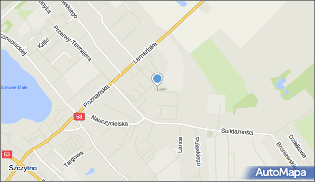 Szczytno, Bohaterów Września 1939 r., mapa Szczytno