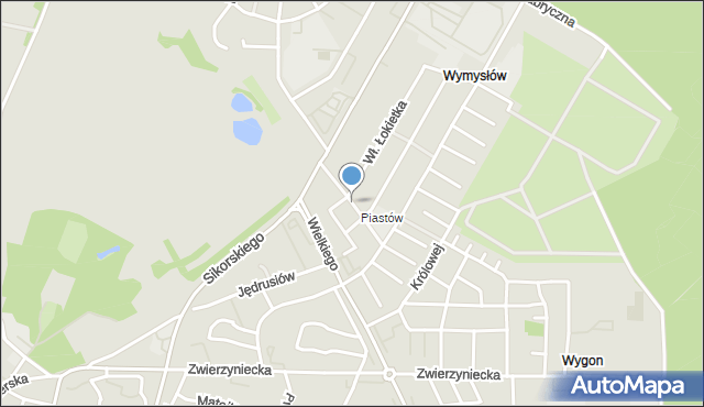 Tarnobrzeg, Bolesława Śmiałego, mapa Tarnobrzegu