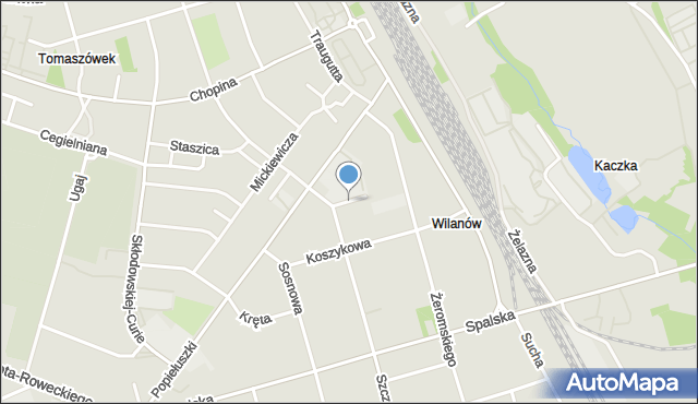 Tomaszów Mazowiecki, Boczna, mapa Tomaszów Mazowiecki