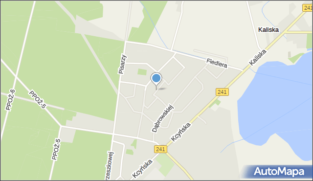 Wągrowiec, Boya-Żeleńskiego Tadeusza, mapa Wągrowiec