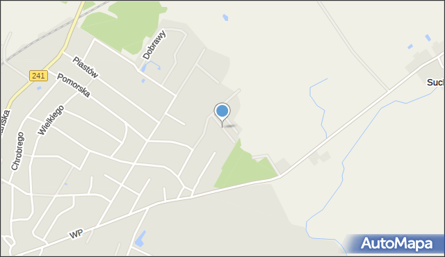Więcbork, Bolesława IV Kędzierzawego, mapa Więcbork