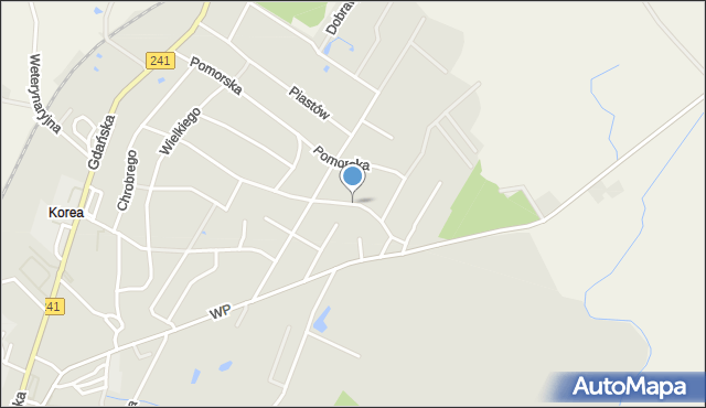 Więcbork, Bolesława Śmiałego, mapa Więcbork