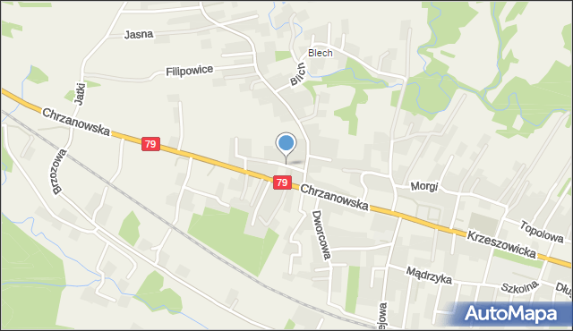 Wola Filipowska, Boczna, mapa Wola Filipowska