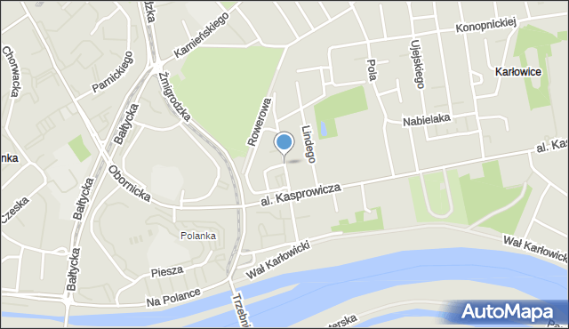 Wrocław, Bonczyka Norberta, ks., mapa Wrocławia