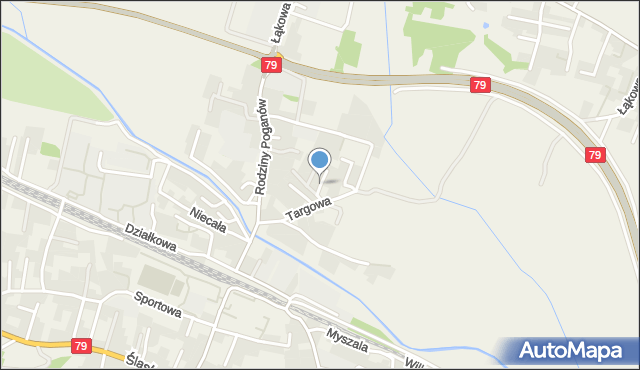 Zabierzów powiat krakowski, Bociania, mapa Zabierzów powiat krakowski