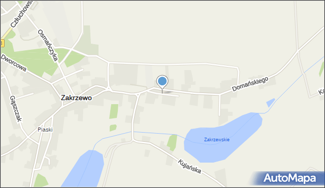 Zakrzewo powiat złotowski, Boczna, mapa Zakrzewo powiat złotowski