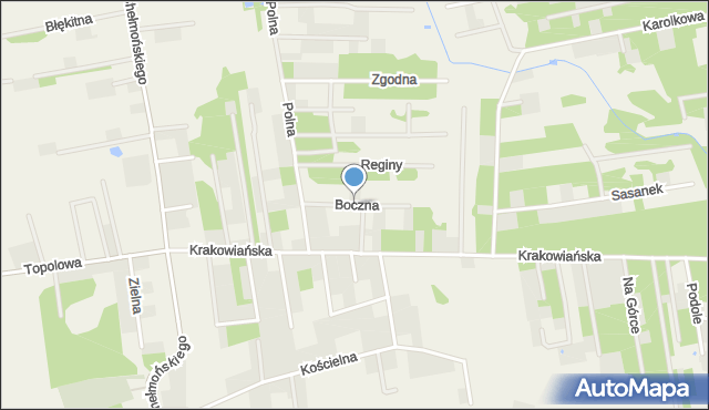 Żelechów gmina Żabia Wola, Boczna, mapa Żelechów gmina Żabia Wola