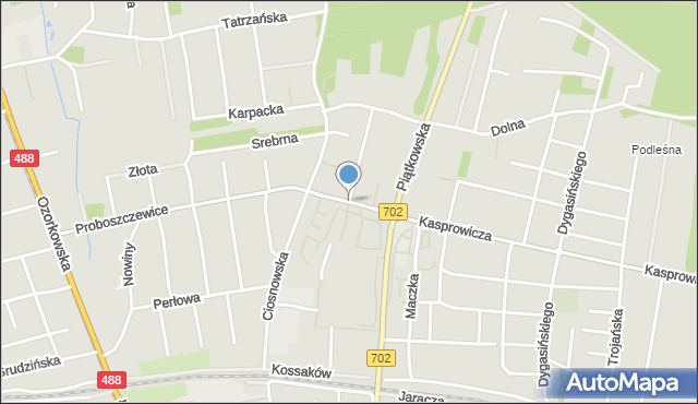 Zgierz, Boczna, mapa Zgierz