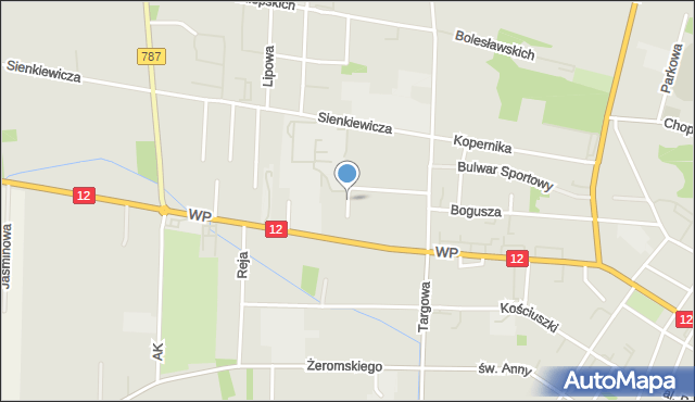 Zwoleń, Bohaterów Walki z Faszyzmem, mapa Zwoleń