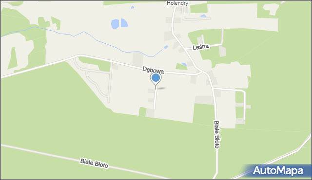 Białe Błoto gmina Dobroszyce, Brzozowa, mapa Białe Błoto gmina Dobroszyce