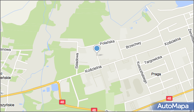 Białobrzegi, Braci Śniadeckich Jana i Jędrzeja, mapa Białobrzegi