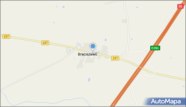 Braciszewo, Braciszewo, mapa Braciszewo