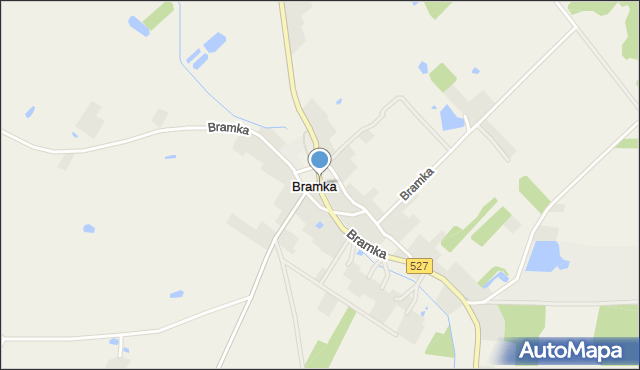 Bramka gmina Morąg, Bramka, mapa Bramka gmina Morąg