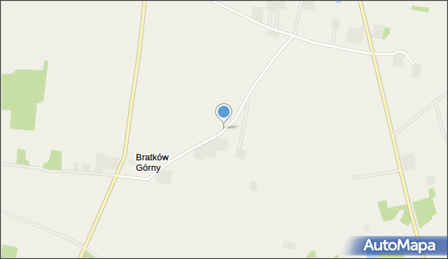 Bratków Górny, Bratków Górny, mapa Bratków Górny