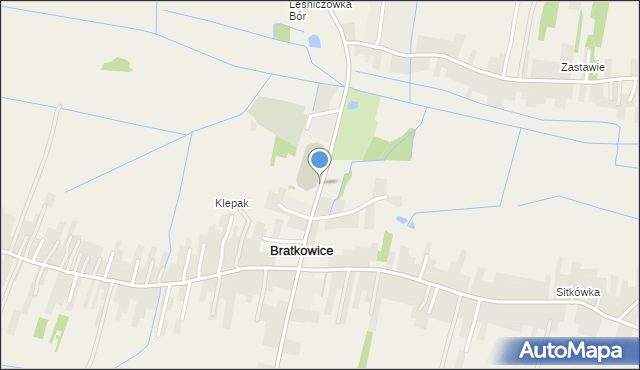 Bratkowice, Bratkowice, mapa Bratkowice