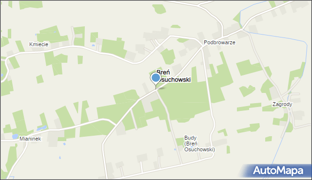 Breń Osuchowski, Breń Osuchowski, mapa Breń Osuchowski