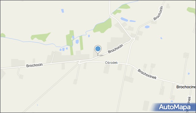 Brochocin gmina Radzanowo, Brochocin, mapa Brochocin gmina Radzanowo