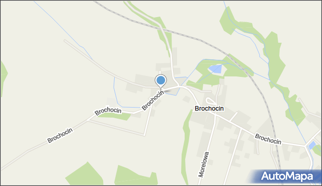 Brochocin gmina Trzebnica, Brochocin, mapa Brochocin gmina Trzebnica
