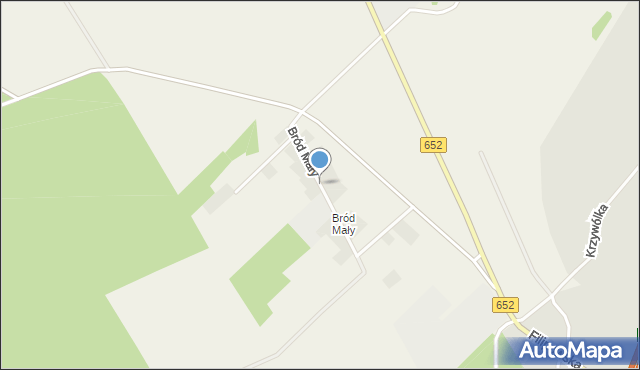 Bród Nowy, Bród Mały, mapa Bród Nowy