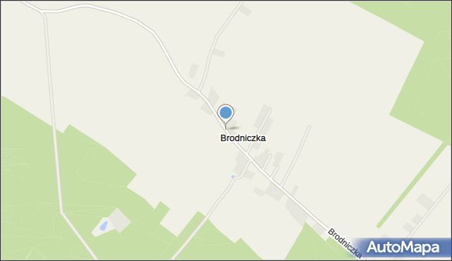 Brodniczka gmina Brodnica, Brodniczka, mapa Brodniczka gmina Brodnica
