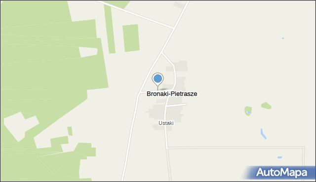 Bronaki-Pietrasze, Bronaki-Pietrasze, mapa Bronaki-Pietrasze