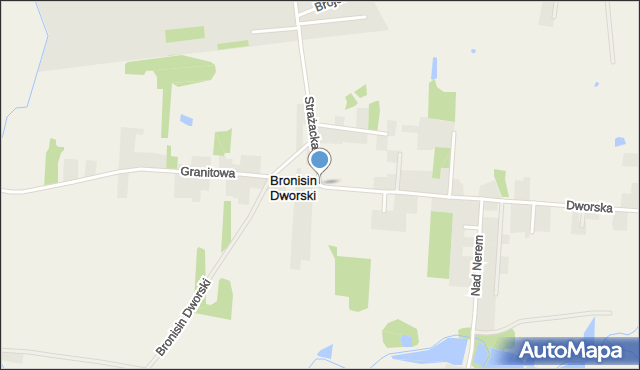 Bronisin Dworski, Bronisin Dworski, mapa Bronisin Dworski