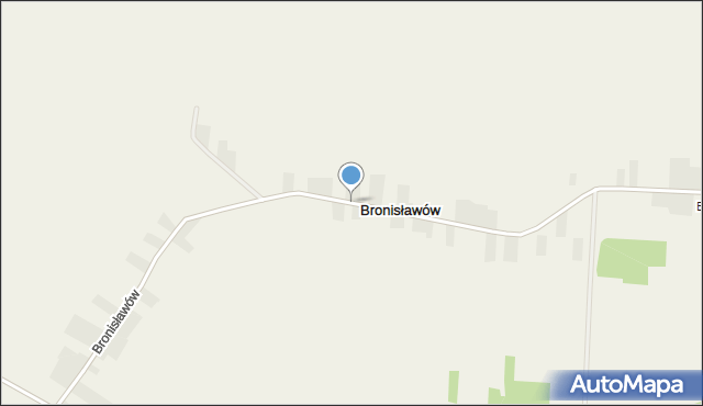 Bronisławów gmina Sienno, Bronisławów, mapa Bronisławów gmina Sienno